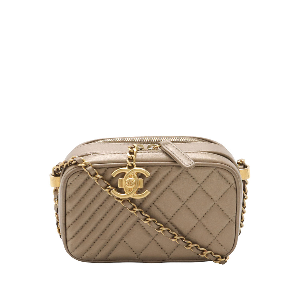 Pre-Loved Chanel Mini Quilted Lambskin Coco Boy Camera Bag